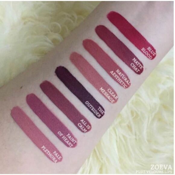 NIB ZOEVA Pure Velours Lip Liquid Lipstick in All Is Calm - Picture 5 of 10